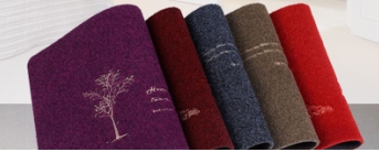 刺繍入り玄関マット