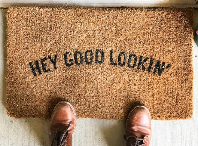 模造ココヤシのドアマットの表示画像