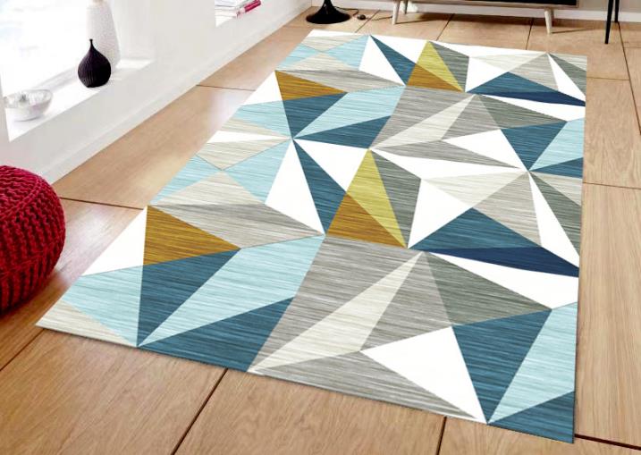 リビングルームのカーペットの展示画像