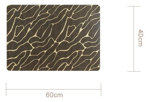 カスタマイズされたサイズのループベルベットドアマット