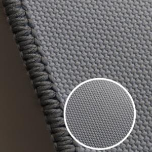 豪華な人工毛皮カーペットの裏地のクローズ アップ