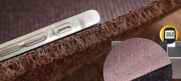 刺繍ドアマットの厚さ