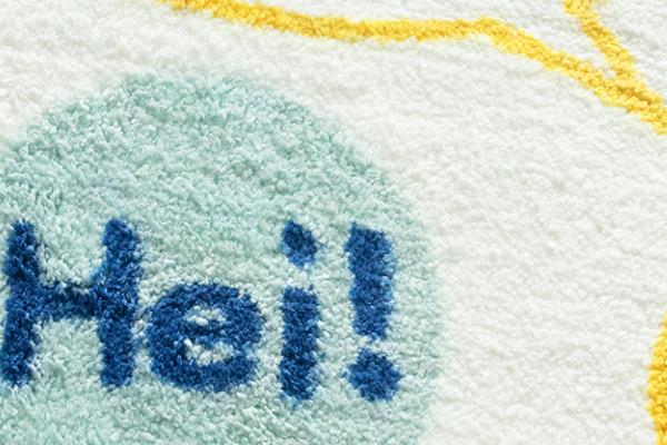 豪華なバスパッド表面のクローズアップ