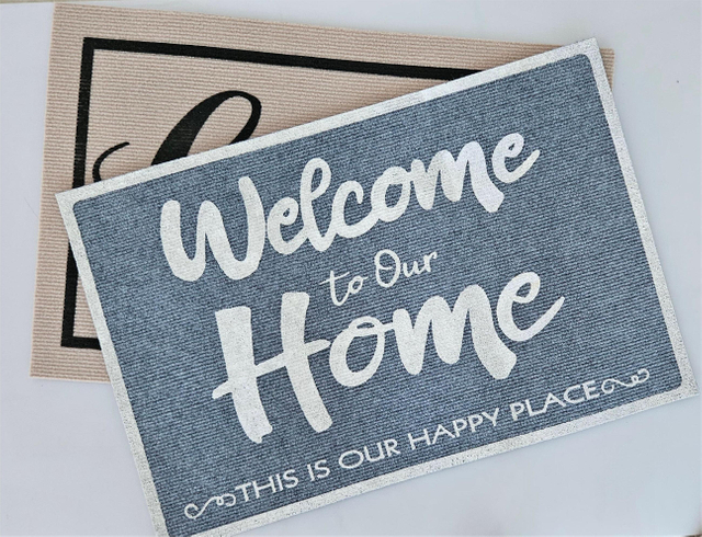 屋外SCEENプリントドアマット耐摩耗性があり、掃除が簡単