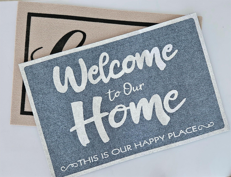 屋外SCEENプリントドアマット耐摩耗性があり、掃除が簡単