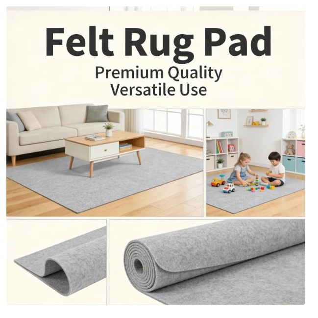 あらゆるシーン選択基準に適応するフェルトラグパッドの密度/厚さ